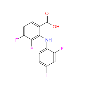 CAS：391211-97-5，3,4-二氟-2-((2-氟-4-碘苯基)氨基)苯甲酸 