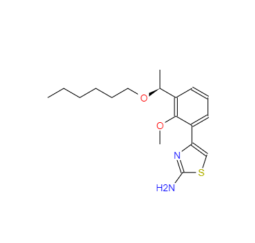CAS：1110767-98-0，(S)-4-(3-(1-(正己氧基)乙基)-2-甲氧基苯基)噻唑-2-胺 