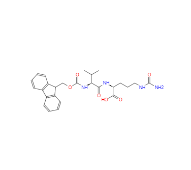 CAS：159858-21-6，(S)-2-((S)-2-((((9H-芴-9-基)甲氧基)羰基)氨基)-3-甲基丁酰氨基)-5-脲基戊酸 