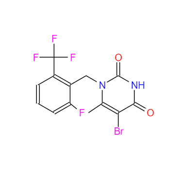 CAS：830346-48-0，5-溴-1-[2-氟-6-(三氟甲基)芐基]-6-甲基嘧啶-2,4(1H,3H)-二酮