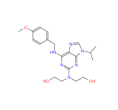 CAS：199986-75-9，2,2'-((9-異丙基-6-((4-甲氧基芐基)氨基)-9H-嘌呤-2-基)氮烷二基)二乙醇