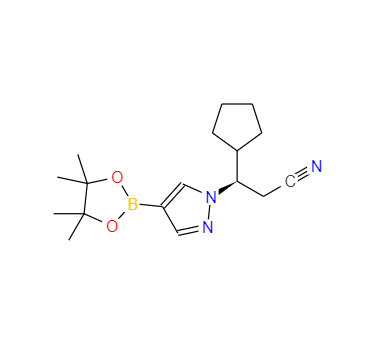 CAS：1146629-84-6，(betaR)-beta-環(huán)戊基-4-(4,4,5,5-四甲基-1, 3,2-二氧雜硼雜環(huán)戊烷-2-基)-1H-吡唑-1-丙腈