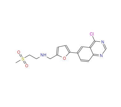 CAS：1334953-75-1，N-((5-(4-氯喹唑啉-6-基)呋喃-2-基)甲基)-2-(甲基磺?；?乙胺