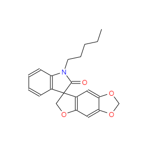 CAS：912656-34-9，1-戊基-6'H-螺[吲哚啉-3,7'-[1,3]二氧雜環(huán)并[4,5-f]苯并呋喃]-2-酮