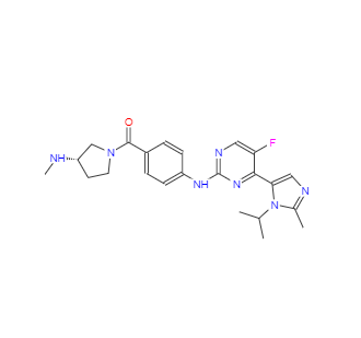 CAS：924641-59-8，4-[[5-氟-4-[2-甲基-1-(1-甲基乙基)-1H-咪唑-5-基]-2-嘧啶基]氨基]苯基][(3S)-3-(甲氨基)-1-吡咯烷]甲酮