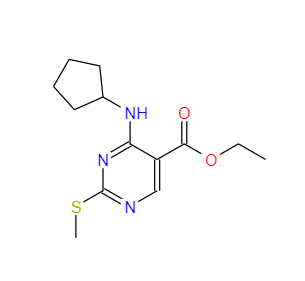 CAS：211245-62-4，4-環(huán)戊基氨基-2-甲硫基嘧啶-5-羧酸乙酯